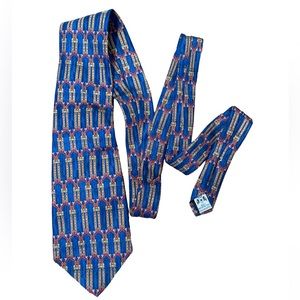 The Metropolitan Museum of Arts MET Blue Red Silk Necktie Colonnade Column Gift